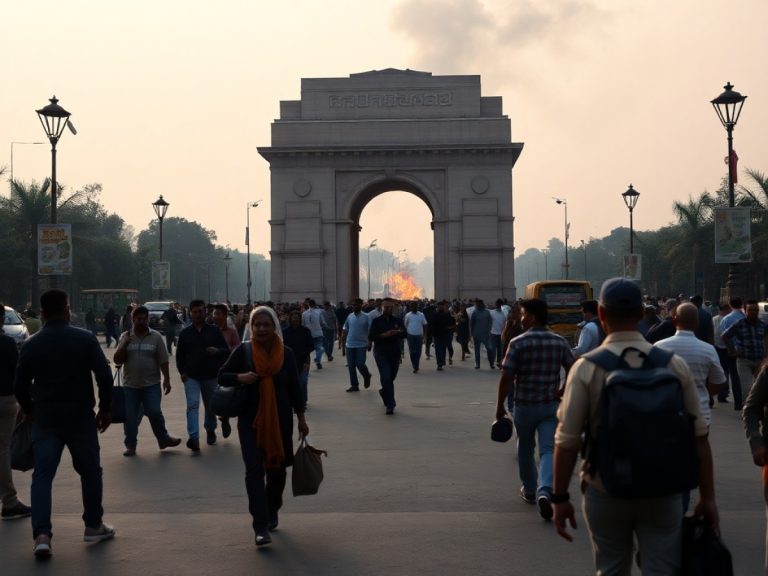 India: al menos 8 muertos y 15 heridos en una explosión en el centro de Nueva Delhi