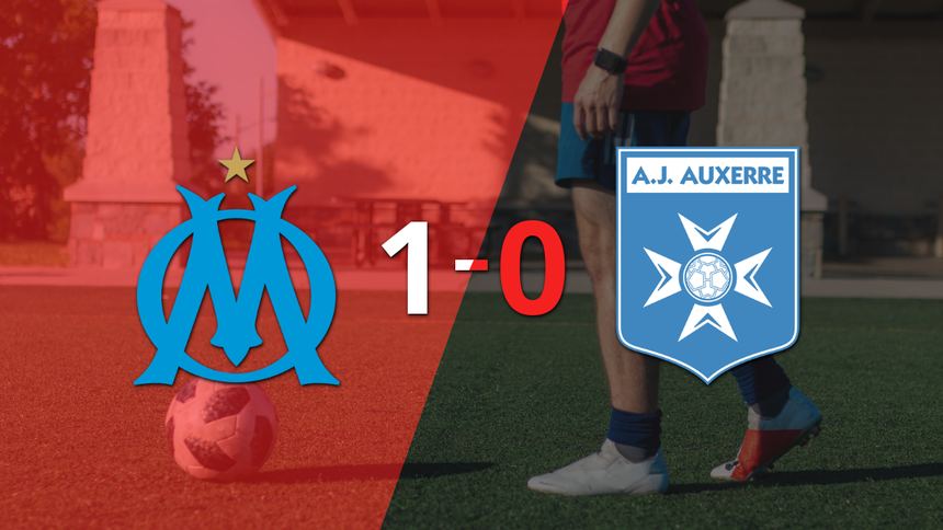 Liga de Francia: A Olympique de Marsella le alcanzó con un gol para derrotar a Auxerre en el Velodromo