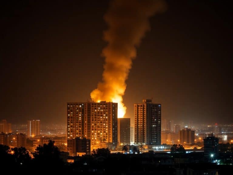 Un misil de racimo iraní impacta en un edificio a 4 kilómetros del aeropuerto de Tel Aviv