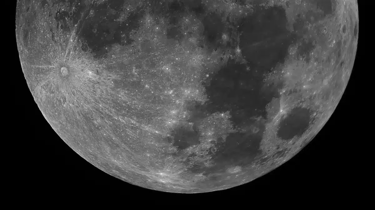 Depósitos de hielo de agua en el polo sur lunar