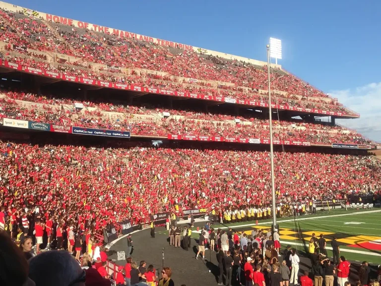 Multitud de aficionados animando en un estadio de fútbol lleno de energía